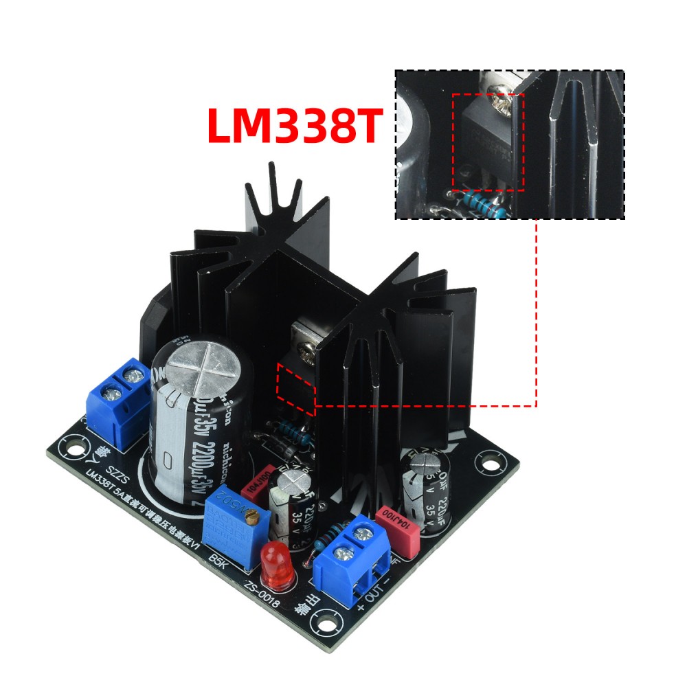 Linear Lab Power Supply Adjustable - LM338T リニア調整可能な電圧レギュレータモジュール AC0-24V DC0-35V 入力 DC1.5-30V
