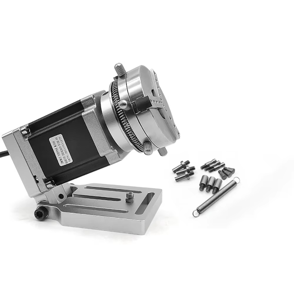 Mini Laser Engraver Cnc Router - 小型CNCルーター用レーザーマーキング機、リングやブレスレットなどのジュエリー彫刻用回転軸チャック、自動ロック式回転アタッチメント E69