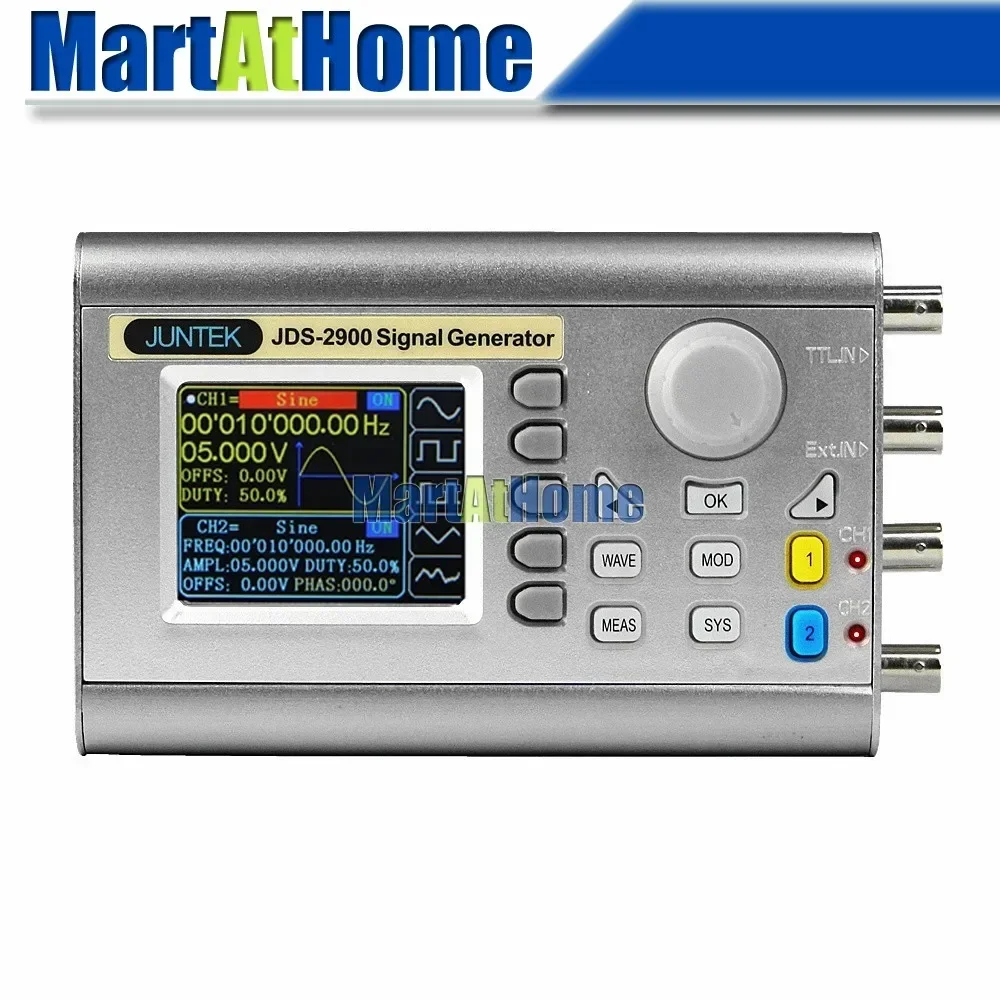 Function Arbitrary Waveform Generator - デジタル・デュアルチャンネルDDS信号発生器。任意波形機能搭載。周波数範囲：15MHz～60MHz。波形サンプリングレート：266MSa/s。出力電圧：1mVpp。2.4インチLCDディスプレイ。