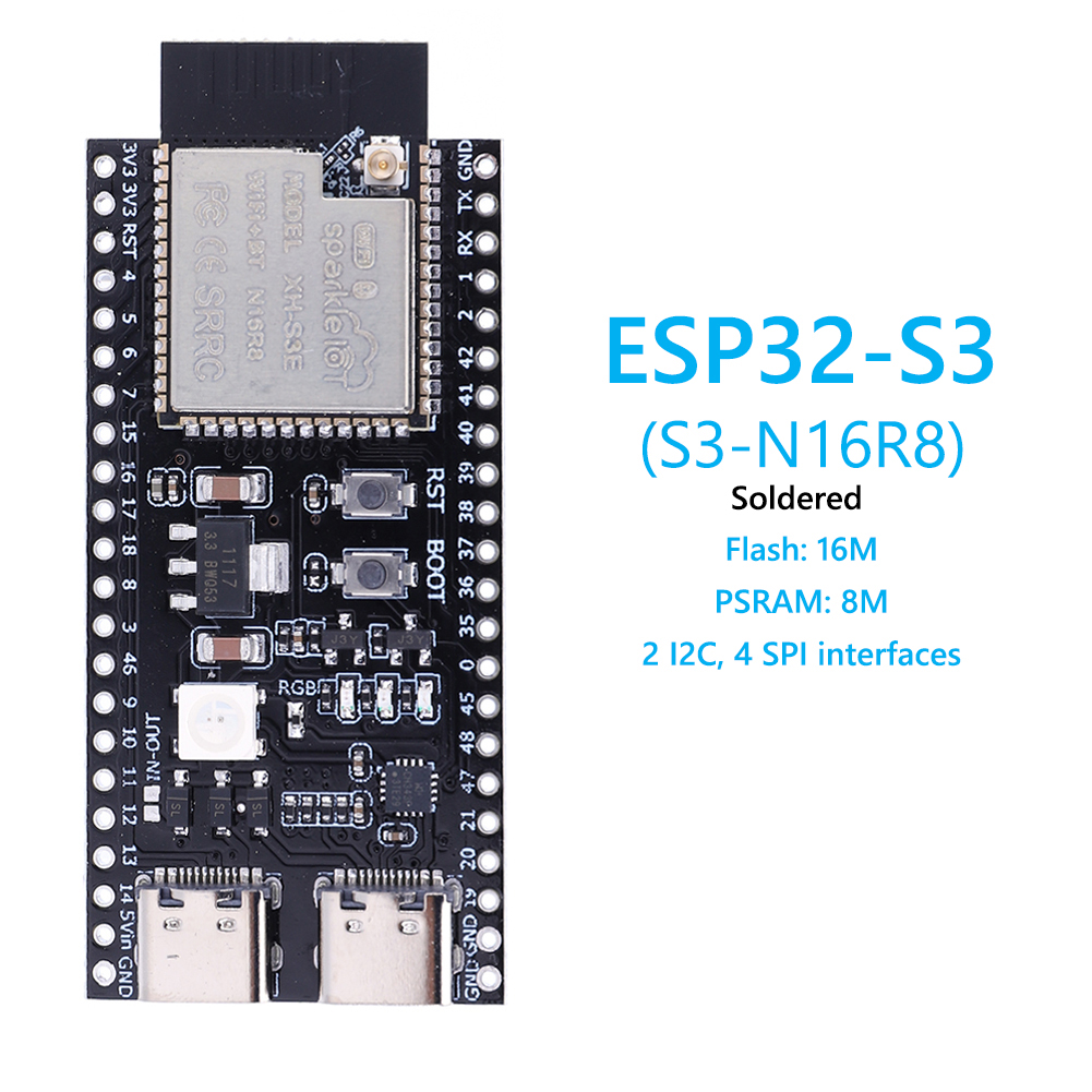 Esp32 S3 Development Board Lot - ESP32 S3開発ボード 拡張アダプターキット付き 2.4G Wifi BTモジュール