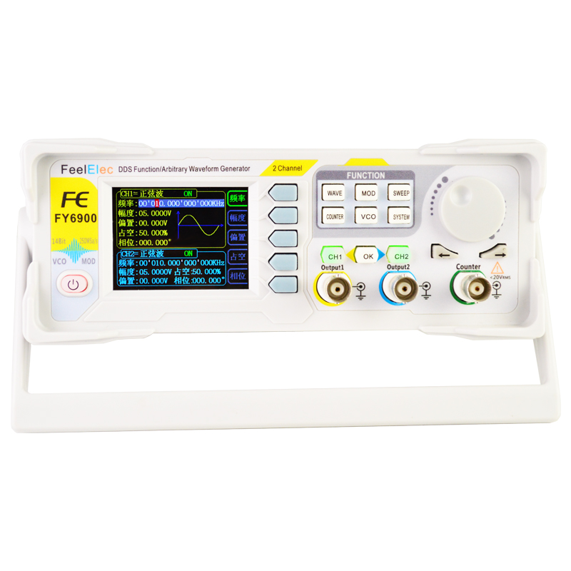 Function Arbitrary Waveform Generator - 新しいFY6900 60デュアルチャネルdds機能任意波形pluse信号発生器vco周波数スイーパーカウンター