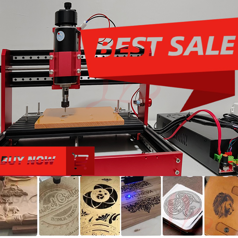 Mini Laser Engraver Cnc Router - ミニ 3020 スクエアレールフルメタル CNC 彫刻切断機 500W
