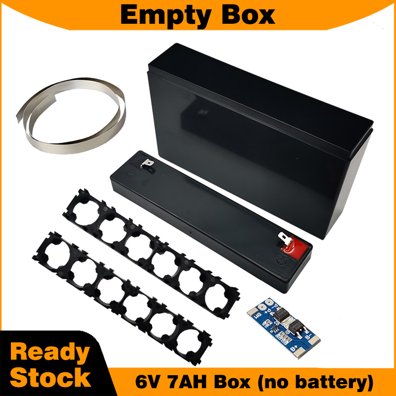 空のバッテリーボックスキット 6V 7AH DIY用 ホルダ - Spot Welder 18650 Battery Pack のレビューと価格