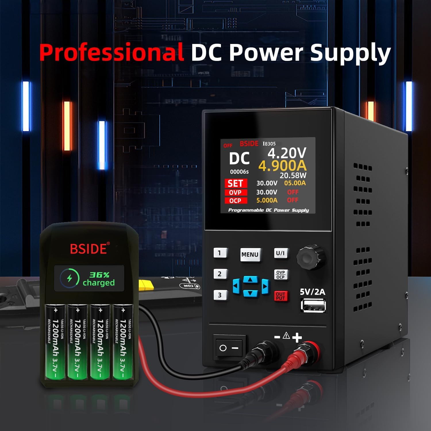 BSIDE DC 研究室用安定化電源 プログラマブル 30V - Programmable Dc Power Supply 30V 10A のレビューと価格