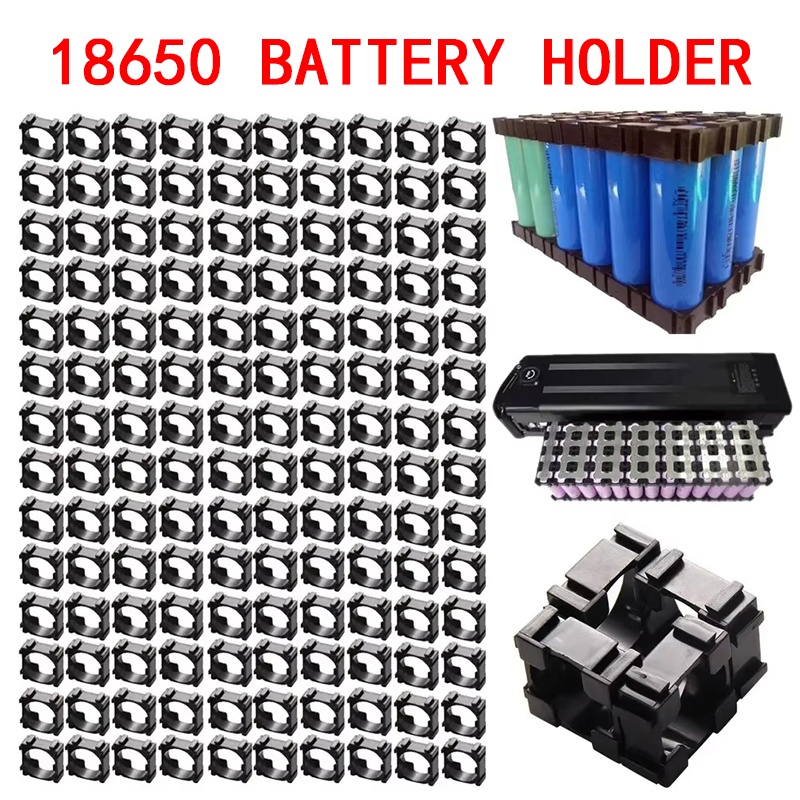 100 個 18650 リチウム電池ホルダープラスチックバッ - Spot Welder 18650 Battery Pack のレビューと価格