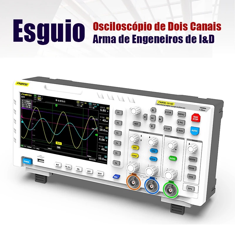 FNIRSI 1014D デジタルオシロスコープ 2 in  - Digital Storage Oscilloscope 100Mhz のレビューと価格